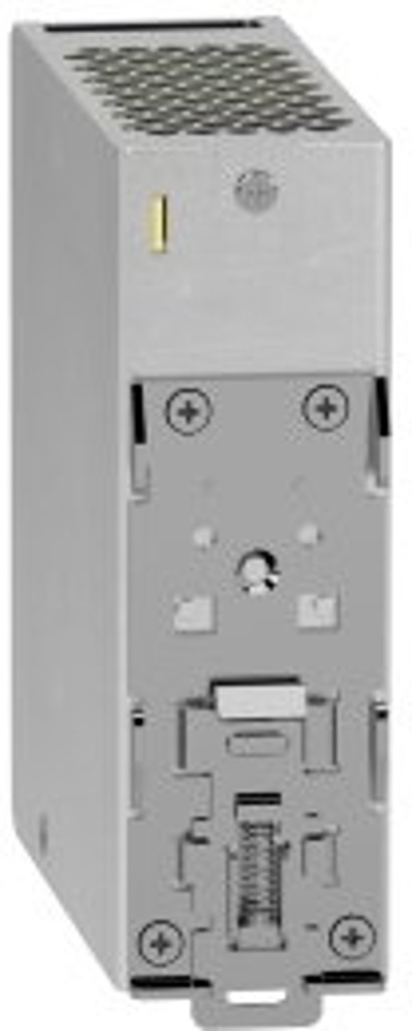 SCHNEIDER ELECTRIC MODICON STRØMFORSYNING 100-240 V AC, 24V DC, 5A 1.FASET OPTIMIZED BREDDE 40 mm HØJDE 124 mm
