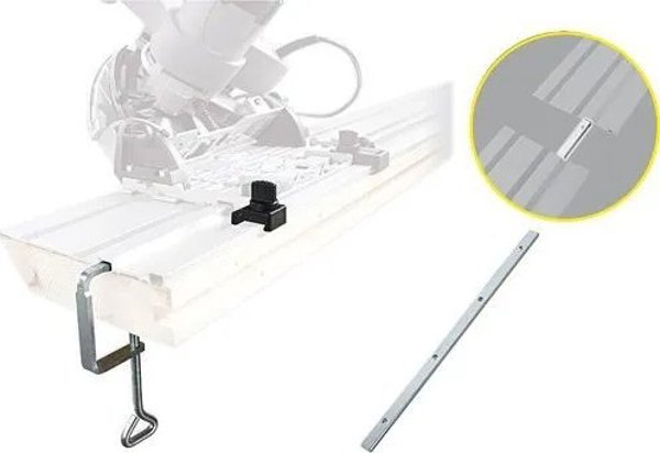 Scheppach Σετ Αξεσουάρ για Βυθιζόμενα Πριόνια PL75 & PL55: 2 Σφιγκτήρες, 1 Σύνδεσμος, 1 Προστατευτικό
