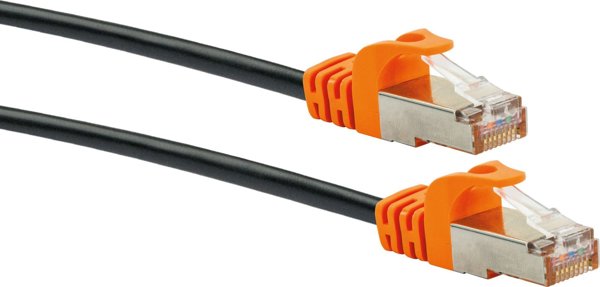 Schwaiger CKO7020 531 Καλώδιο δικτύου Μαύρο, Πορτοκαλί 2 μ Cat7 S/FTP (S-STP)