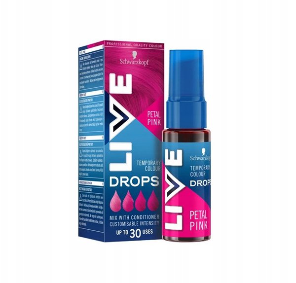 SCHWARZKOPF_Live Drops προσωρινή βαφή μαλλιών Petal Pink 30ml
