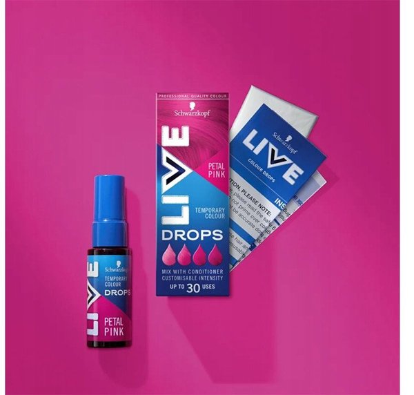SCHWARZKOPF_Live Drops προσωρινή βαφή μαλλιών Petal Pink 30ml