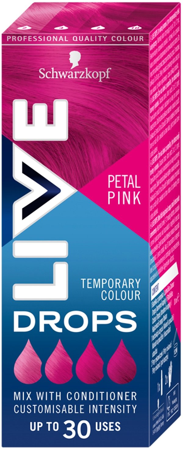 SCHWARZKOPF_Live Drops προσωρινή βαφή μαλλιών Petal Pink 30ml