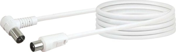 Schwaiger KVKW30 καλώδιο ομοαξονικό 3 μ IEC169-2 Άσπρο