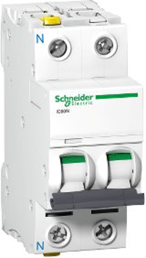 Schneider Electric Διακόπτης Υπερφόρτωσης 1P+N C 32A 6kA AC iC60N-C32-1N A9F04632