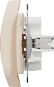Schneider Sedna Design Διπλή Πρίζα με Γείωση SDD112275, Μπεζ, Με Καπάκια για Σύστημα Πλαισίων Design & Elements