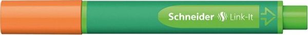 Schneider Μαρκαδόρος Link-it Πορτοκαλί 1.00mm, Μύτη από Ίνες για Σημειώσεις και Σχέδια