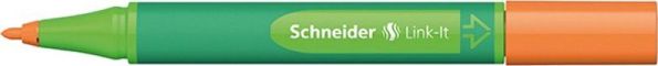 Schneider Μαρκαδόρος Link-it Πορτοκαλί 1.00mm, Μύτη από Ίνες για Σημειώσεις και Σχέδια