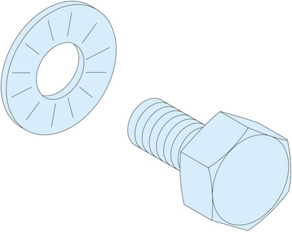 Schneider Prisma Set 40 srub M6x16 do szyn gwintowanych 630A LVS04195