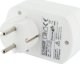 Schwaiger Φορτιστής USB 230V με 2 Θύρες USB και Πρίζα Schuko, Λευκός