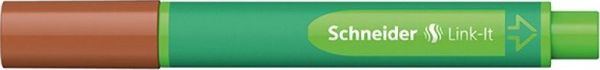 Schneider Link-it Μαρκαδόρος Σχεδίου, Μύτη από Ίνες 1.00mm, Ανοιχτό Καφέ