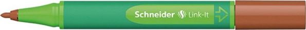 Schneider Link-it Μαρκαδόρος Σχεδίου, Μύτη από Ίνες 1.00mm, Ανοιχτό Καφέ