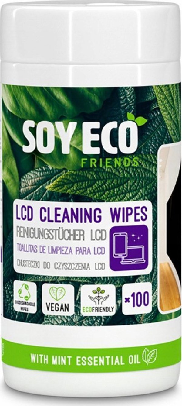 SOYECO Πανιά καθαρισμού οθονών Eco, υγρά, 100 τεμάχια