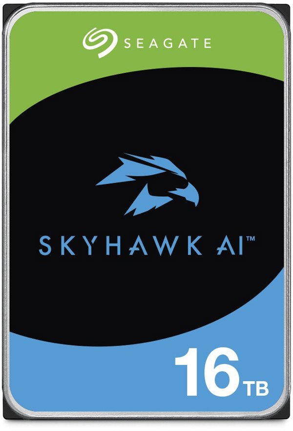 SEAGATE HDD 16TB SKYHAWK AI, 3.5", SATA 6Gb/s, 7200 RPM, Cache 512Mb
