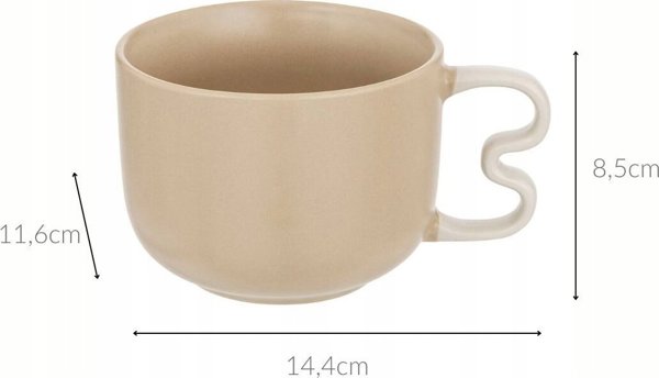 Secret de Gourmet Κούπα Wavy Bliss με Μεγάλο Χερούλι, 580 ml