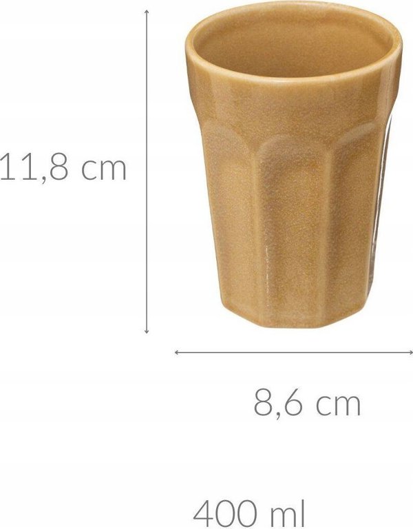 Κεραμική κούπα ROMA, 400 ml
