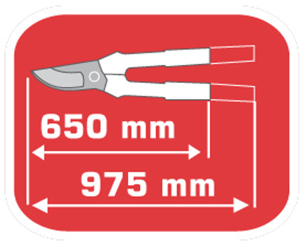 Pro-Line 40042 Τηλεσκοπικό Ψαλίδι Κλαδέματος, Μηχανισμός Μοχλού, 650-975mm, Λεπίδα από Σκληρυμένο Χάλυβα