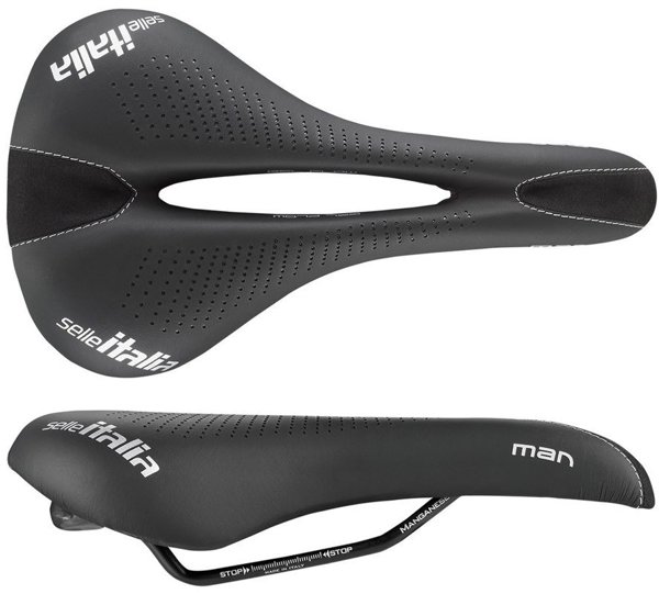Selle Italia Sportouring Man Gel Advan L2 Σέλα Ποδηλάτου, με Gel και Ράβδους Manganese