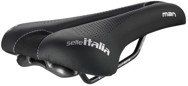 Selle Italia Sportouring Man Gel Advan L2 Σέλα Ποδηλάτου, με Gel και Ράβδους Manganese