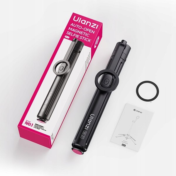 Selfie stick Ulanzi Statyw Auto-open 180cm + Kijek Selfie Stick Magsafe Magnes Pilot 10m Ulanzi / Sk21 / Sku: M103