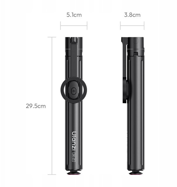 Selfie stick Ulanzi Statyw Auto-open 180cm + Kijek Selfie Stick Magsafe Magnes Pilot 10m Ulanzi / Sk21 / Sku: M103