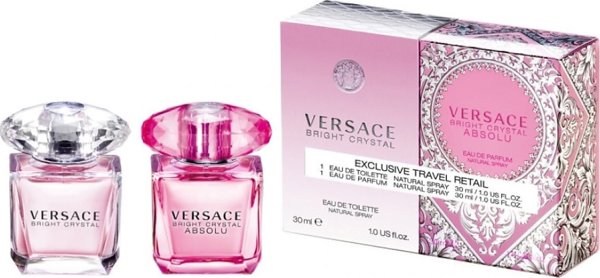 Σετ δώρου SELEKTYWNA VERSACE Exclusive Travel Retail Bright Crystal (eau de toilette 30ml + eau de parfum Absolu 30ml)
