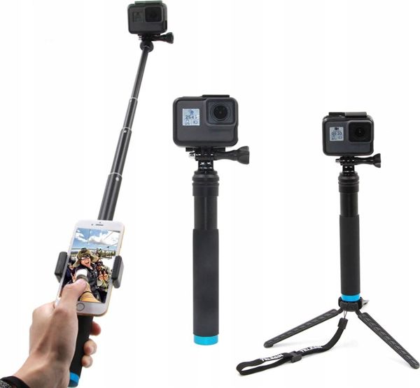 Telesin Selfie Stick GP-MNP-090-D για Action Cameras, 1000g Αντοχή Φορτίου