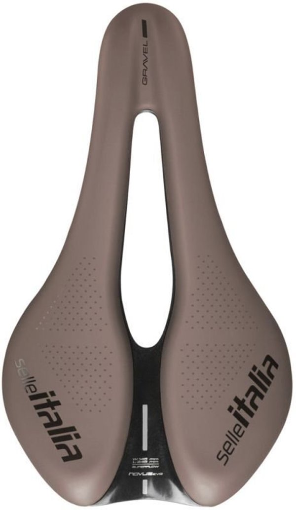 Selle Italia NOVUS BOOST EVO GRAVEL TM Κάθισμα Ποδηλάτου, Superflow L3, Manganese Rail, Soft-Tek, 242g, Καφέ