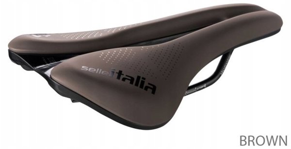 Selle Italia NOVUS BOOST EVO GRAVEL TM Κάθισμα Ποδηλάτου, Superflow L3, Manganese Rail, Soft-Tek, 242g, Καφέ