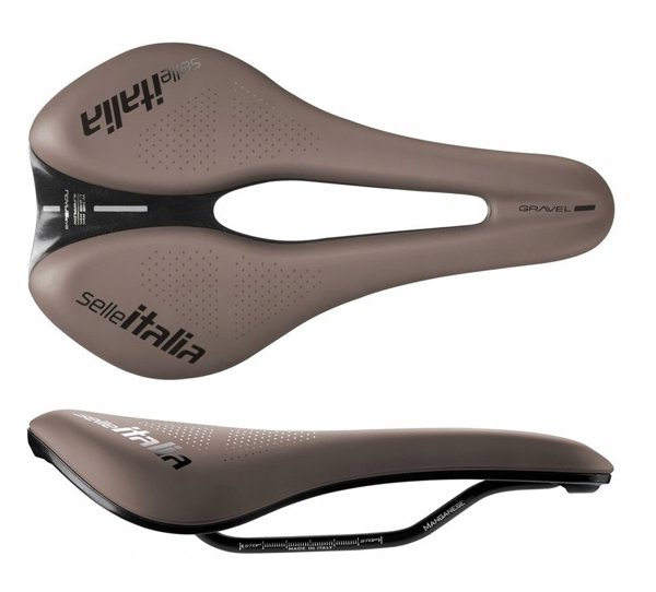 Selle Italia NOVUS BOOST EVO GRAVEL TM Κάθισμα Ποδηλάτου, Superflow L3, Manganese Rail, Soft-Tek, 242g, Καφέ
