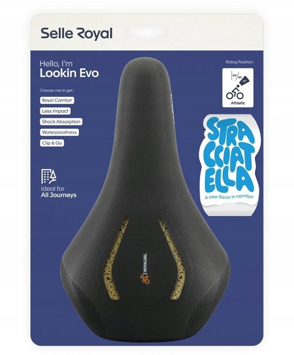 Selle Royal Σέλα Ποδηλάτου Lookin Evo Athletic Unisex με Gel, 448g