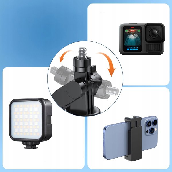 Selfie stick Wozinsky WC1Y70S teleskopowy tripod 1.7m z uchwytem na telefon - czarny