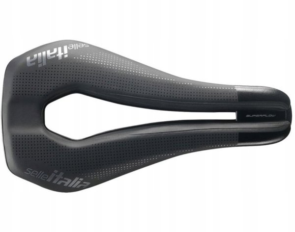 Selle Italia WATT GEL SUPERFLOW TI 316 Σέλα Ποδηλάτου, Tube 7, Duro-Tek, Μαύρο
