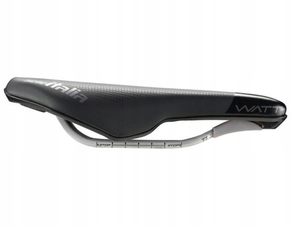Selle Italia WATT GEL SUPERFLOW TI 316 Σέλα Ποδηλάτου, Tube 7, Duro-Tek, Μαύρο