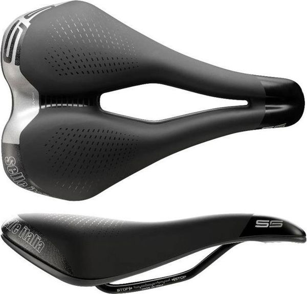 Selle Italia Max S5 Superflow L3 Σέλα Ποδηλάτου, Gel, Fec Alloy, Μαύρη
