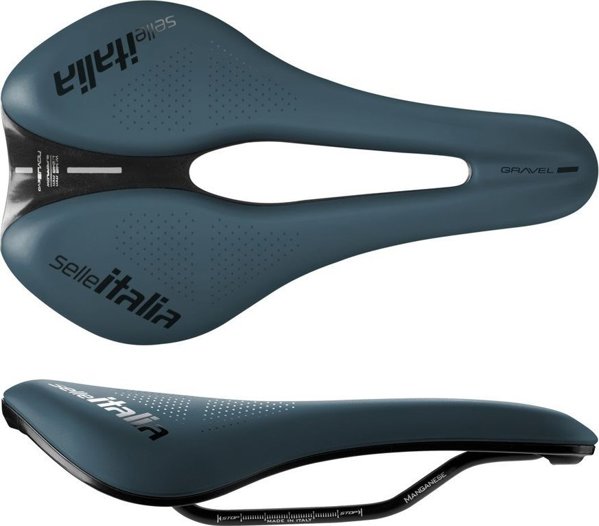 Selle Italia Σέλα Novus Boost Evo Gravel TM, Superflow L3, Manganese Rail, 242g, Μπλε