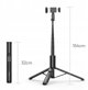 Selfie stick Ulanzi Statyw Kijek Selfie Stick 154cm 2w1 + Pilot 10m Uchwyt Telefon / Ulanzi / Sk27 / Sku:s017