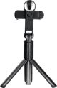 Partner Tele.com SSTR-11 Selfie Stick Τρίποδο με Bluetooth Τηλεχειριστήριο & Καθρέφτη, Μαύρο