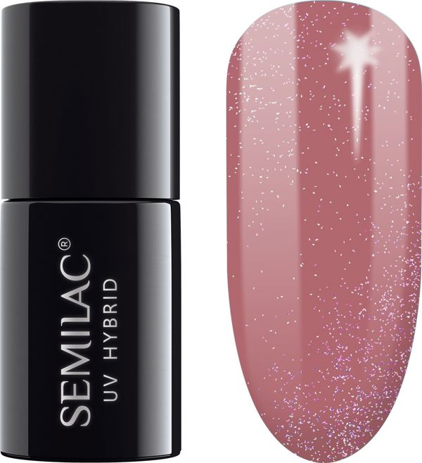 Semilac Ημιμόνιμο Βερνίκι Νυχιών 321 Shimmer Dust Caramel, 7 ml