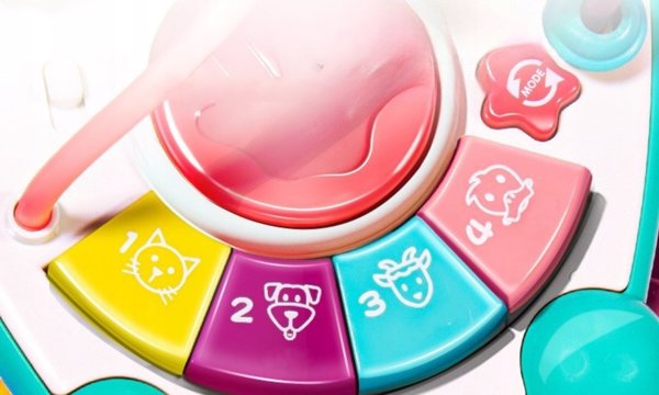 Sensoryczny siedmiokÄt sorter z dÅºwiÄkami dla dzieci 18m+