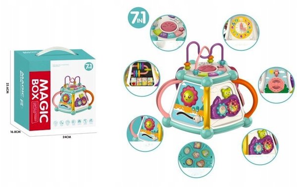 Sensoryczny siedmiokÄt sorter z dÅºwiÄkami dla dzieci 18m+