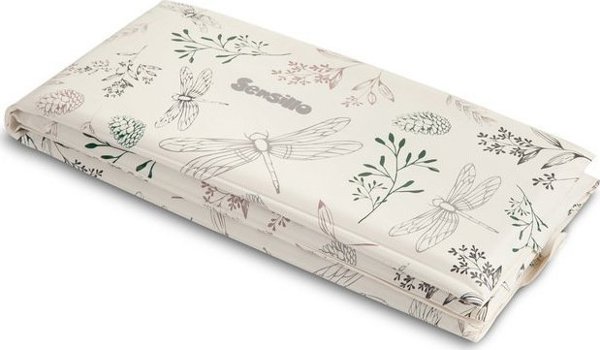 Sensillo Αλλαξιέρα / Τουριστικό στρώμα με εκτύπωση Botanical και λιβελούλα