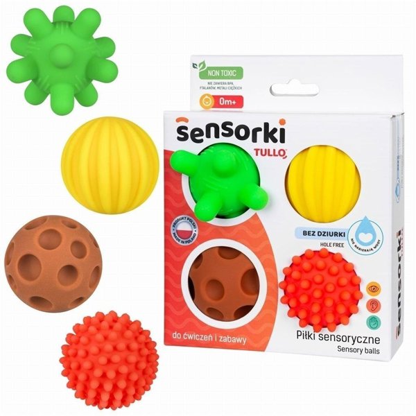 Sensorki Tullo Pilki sensoryczne 4 sztuki bez dziur