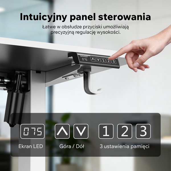 SENSE7 NOJO Light Ηλεκτρικό Πλαίσιο Γραφείου, Ρυθμιζόμενη Βάση Γραφείου