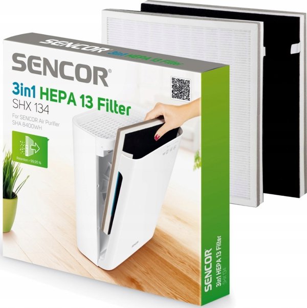 Sencor SHX 134 Σετ Ανταλλακτικά Φίλτρα HEPA 13 για Καθαριστή Αέρα SHA 8400WH