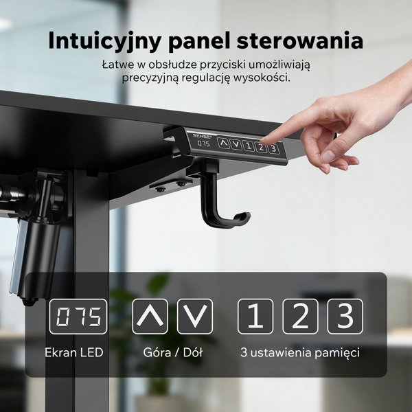 SENSE7 NOJO Light Ηλεκτρικό Πλαίσιο Γραφείου, Ρυθμιζόμενο Ύψος, Λευκό