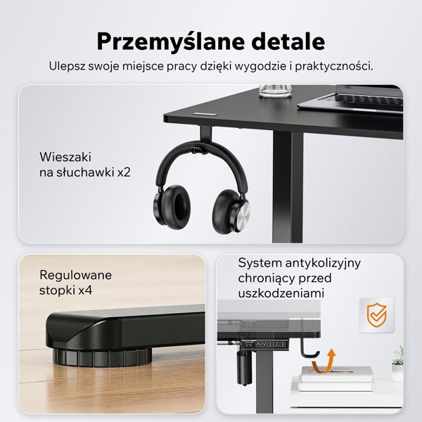 SENSE7 NOJO Light Ηλεκτρικό Πλαίσιο Γραφείου, Ρυθμιζόμενο Ύψος, Λευκό