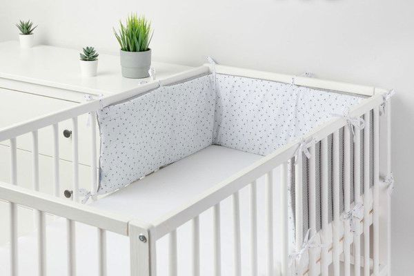 Προστατευτικό για κούνια Sensillo WAFEL DMUCHAWCE GRAFITOWE 22302/6751