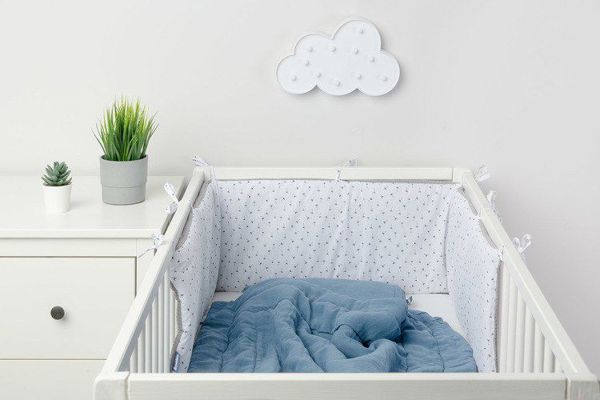 Προστατευτικό για κούνια Sensillo WAFEL DMUCHAWCE GRAFITOWE 22302/6751