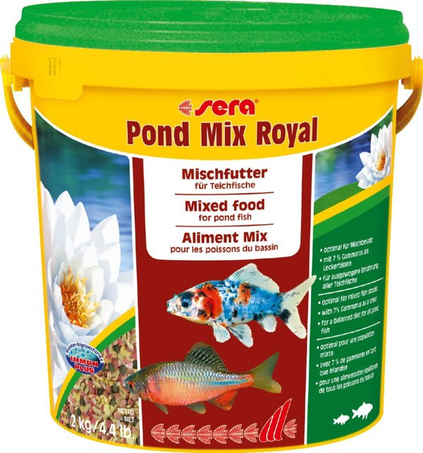 Sera Pond Mix Royal Τροφή για Ψάρια Λίμνης, 10 l - Πολυβιταμινούχο Μείγμα σε Κάδο