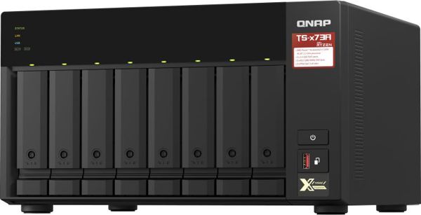 Qnap TS-873A-8G NAS Server, AMD Ryzen V1500B, 8-Bay, 8GB RAM, USB 3.2 Gen 2, Δικτυακός Αποθηκευτικός Χώρος